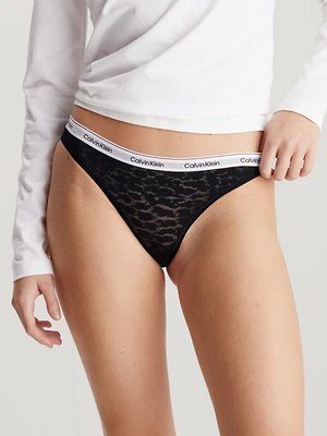 Lace brazilky – Calvin Klein Underwear, Černá barva Ženy