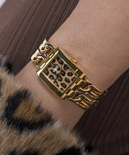 GUESS – Mod ID hodinky, Zlatá, Zvířecí  barva 1