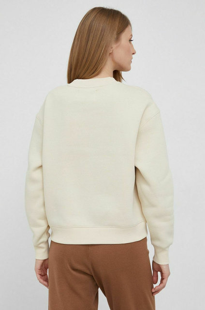 Módní Satin bonded mikina, Béžová barva, 2021