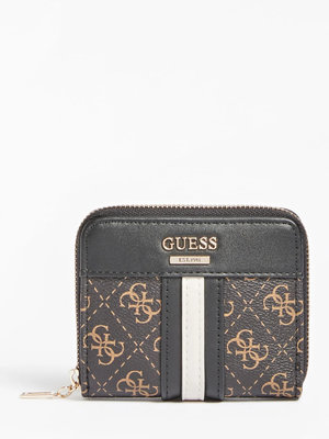 Guess – Noelle peněženka, Černá, Hnědá barva