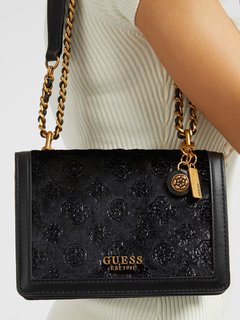Luxusní Abey crossbody, Černá barva, T/U