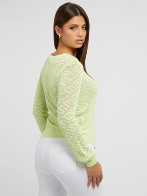 Paula svetr – GUESS, Zelená barva Ženy