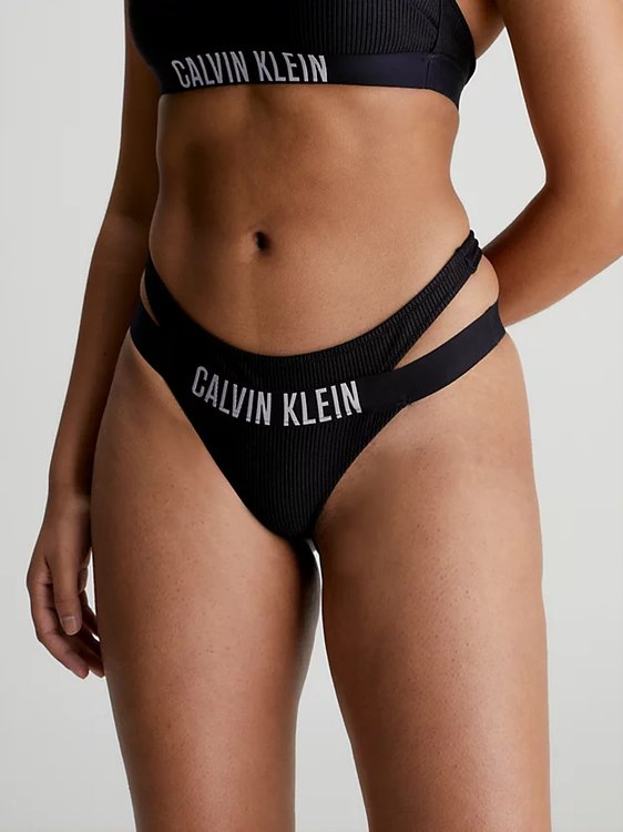 Intense Power plavky - Spodní díl – Calvin Klein Swimwear, Černá barva Ženy