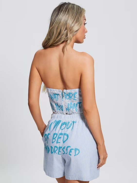 Out Of Bed top – GUESS, Modrá barva Ženy