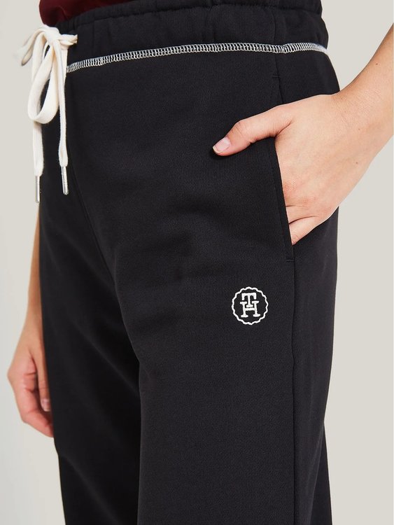 Luxusní Logo Monogram tepláky, Černá barva, XS, S, M