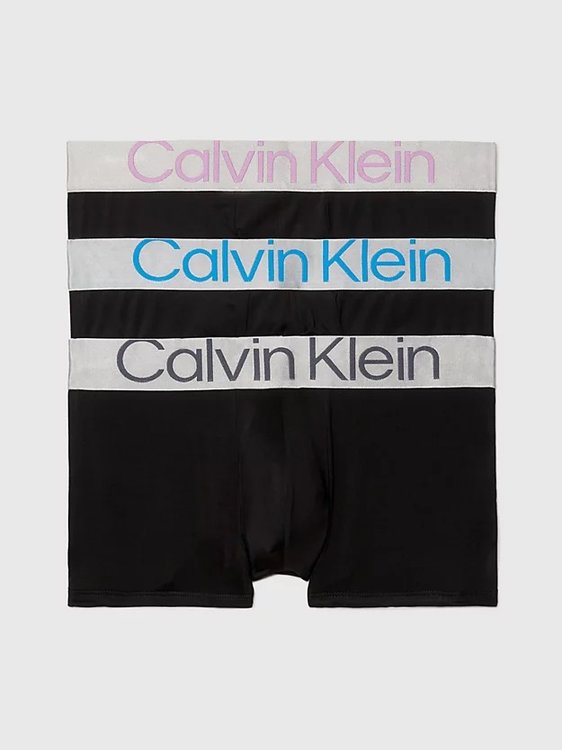 Calvin Klein Underwear – CK Steel Micro boxery 3ks, Černá barva