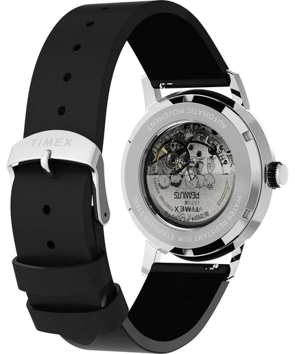 Módní Peanuts hodinky, Černá, Stříbrná barva, 2024