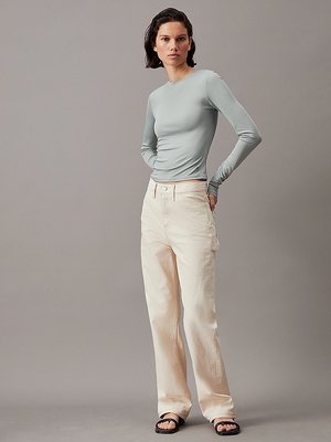 Modal Detail triko – Calvin Klein Jeans, Šedá barva Ženy