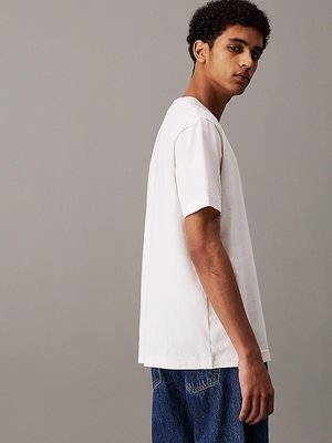 Chenille Monol triko – Calvin Klein Jeans, Bílá barva Muži