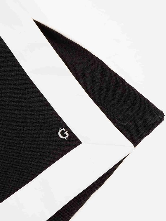 Guess – Laurie šaty, Bílá, Černá barva 2