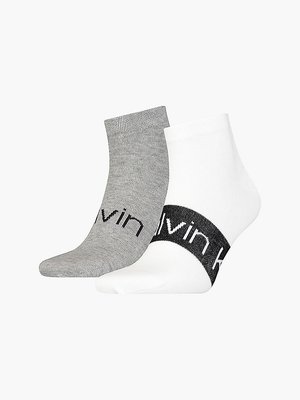 Calvin Klein Jeans – CK Men Sneaker ponožky 2p, Bílá, Šedá barva