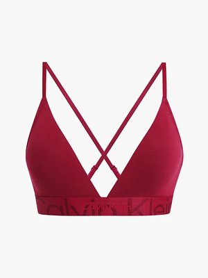 Embossed podprsenka – Calvin Klein Underwear, Červená barva Ženy