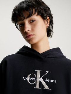 Luxusní Premium Monologo mikina, Černá barva, XS, S, M