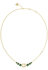 GUESS – Rivoli náhrdelník, Zelená, Zlatá barva