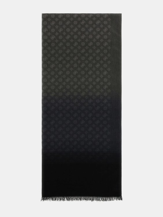 GUESS – Jacquard Scarf šátek, Černá barva