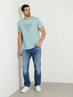 Luxusní Triangle Embro triko, Modrá barva, S, M, L, XL