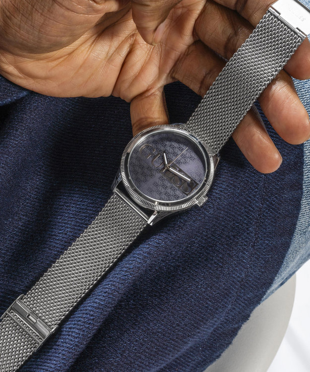 GUESS – Reputation hodinky, Černá, Stříbrná barva 1