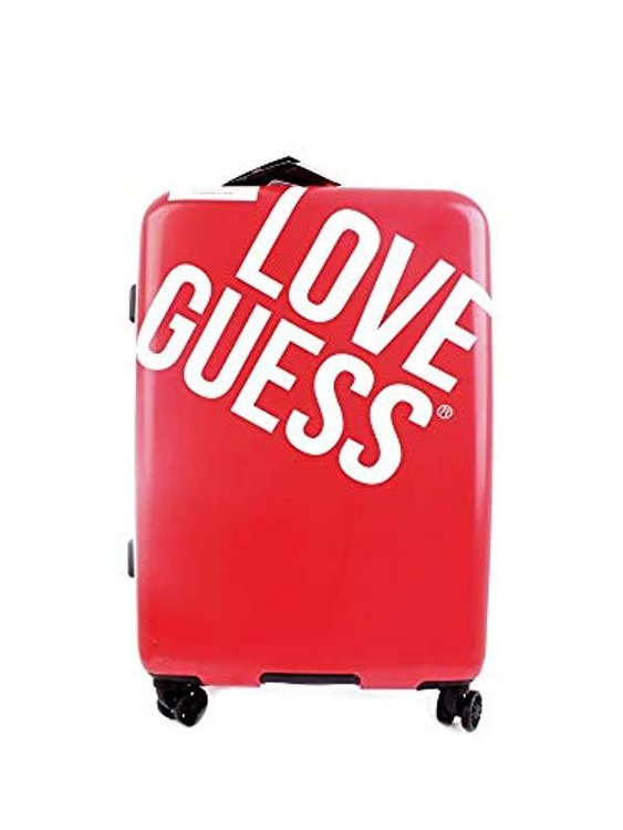 Haidee střední kufr – Guess, Červená barva Ženy