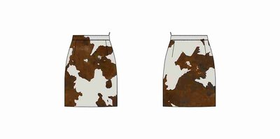 Lilli sukně – Guess, Bílá, Hnědá barva Ženy, Ženy, Ženy, Ženy 2