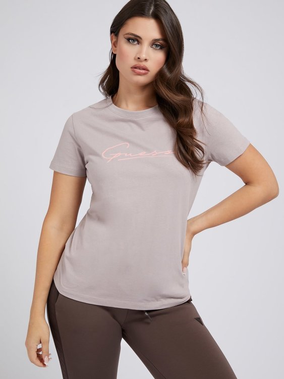 Guess – Anne tričko, Růžová barva