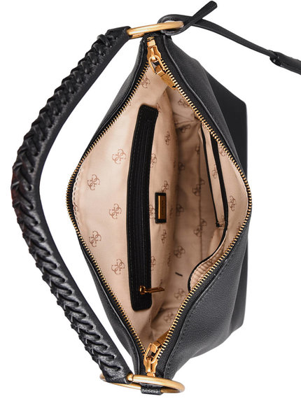 Módní Maimie hobo kabelka, Černá barva, 2022