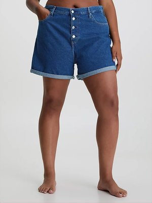 Mom kraťasy – Calvin Klein Jeans, Modrá barva Ženy