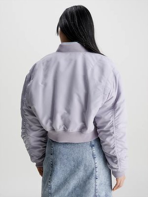Bomber bunda – Calvin Klein Jeans, Fialová barva Ženy