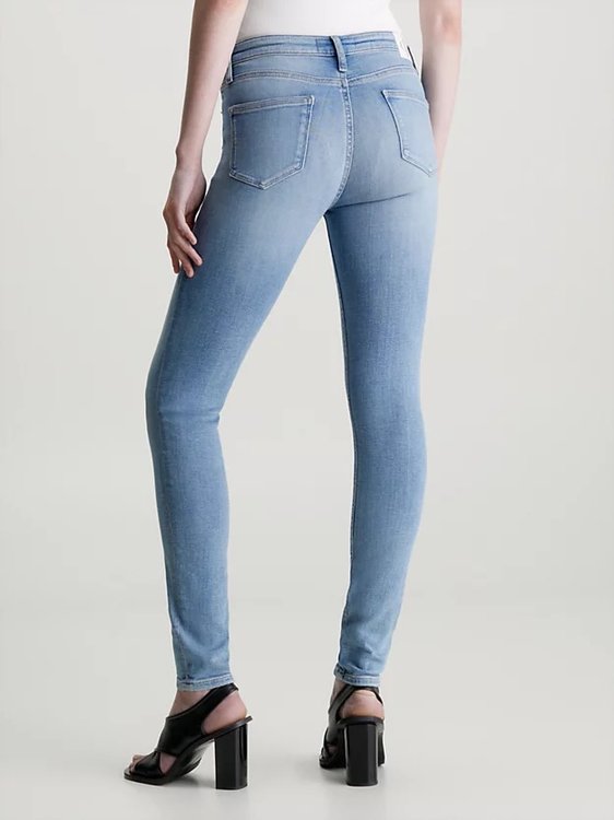 Mid Rise Skinny jeans – Calvin Klein Jeans, Modrá barva Ženy