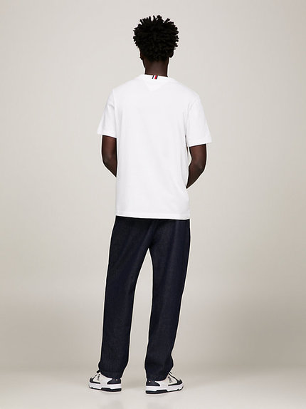 Módní Big Icon Crest triko, Bílá barva, 2024