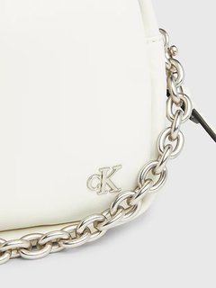 Luxusní Micro Mono Chain crossbody, Bílá barva, OS