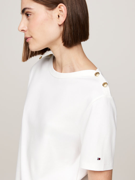 Luxusní WW0WW42907-YBL triko s/s, S