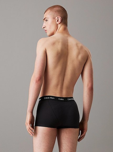 Módní Cotton Stretch boxery 3ks, Černá, Modrá, Šedá barva, 2024