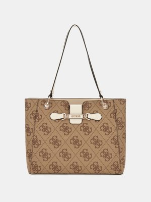 GUESS – Nolana Noel velká kabelka, Béžová barva