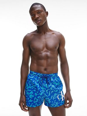 KM0KM00709-0G3 plavky SHORT DRAWSTRING-PRINT – Calvin Klein Swimwear Muži, Muži