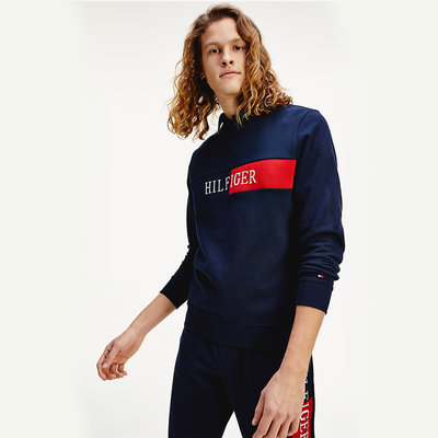 Tommy Hilfiger – TH Mikina Intarsia, Navy barva