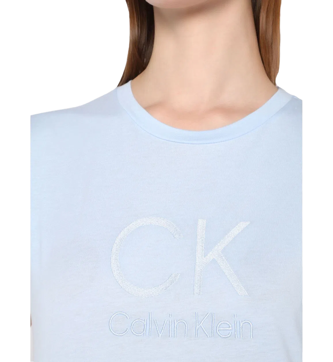 Luxusní Embroidered triko, Modrá barva, S, M, L