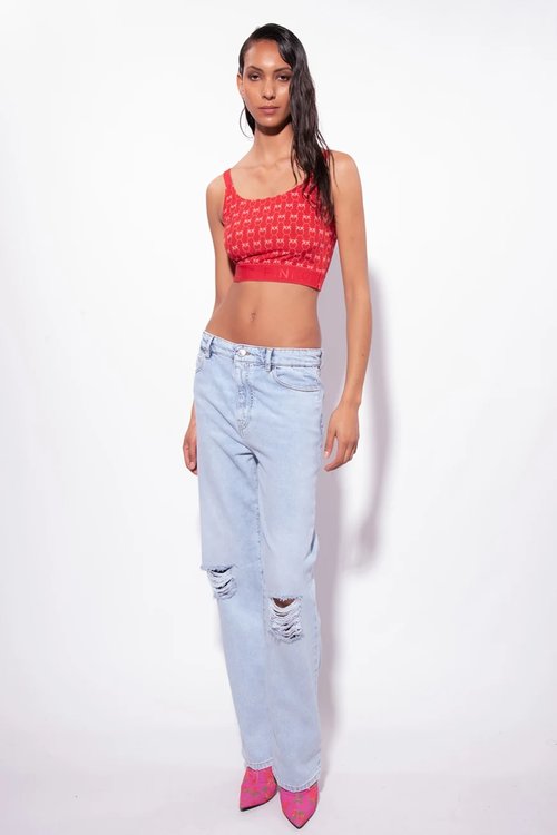 Baldanzoso top – Pinko, Červená barva Ženy