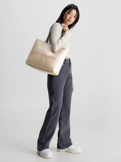 Sculpted Shopper kabelka Béžová barva Ženy