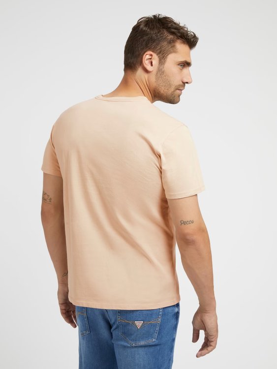 Mosaic triko – GUESS, Oranžová barva Muži