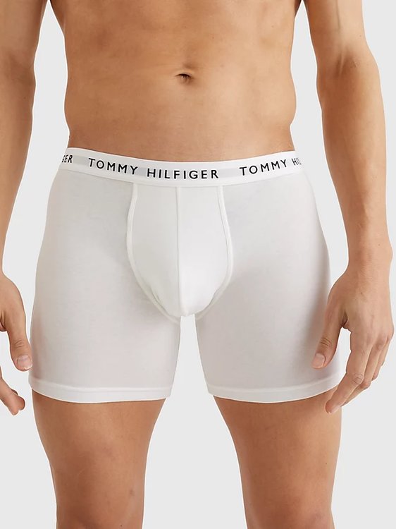 Essential boxery 3ks – Tommy Hilfiger, Černá, Šedá barva Muži