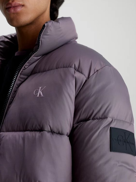 Luxusní Ripstop Puffer bunda, Fialová barva, S, M, L, XL