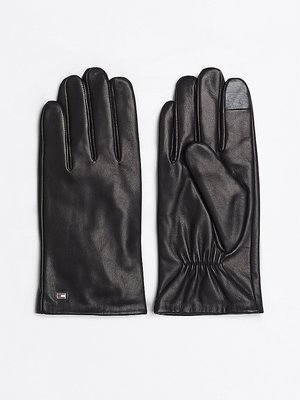 Tommy Hilfiger – Essential Flag rukavice, Černá barva