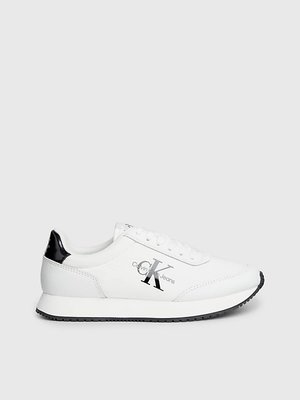 Calvin Klein Jeans – Runner Low Lace tenisky, Bílá barva