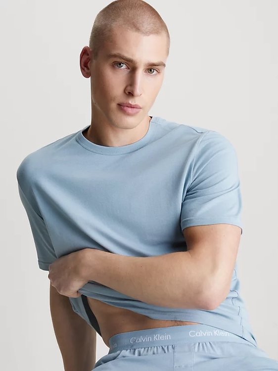 Módní Stretch pyžamový set, Modrá barva, 2024