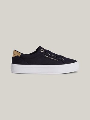 Tommy Hilfiger – Essential Vulc Canva tenisky, Modrá barva