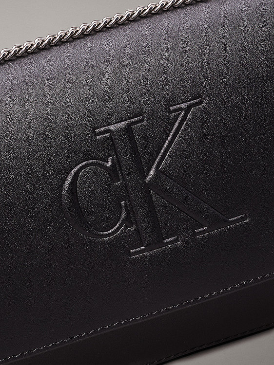 Luxusní Sculpted crossbody, Černá barva, OS