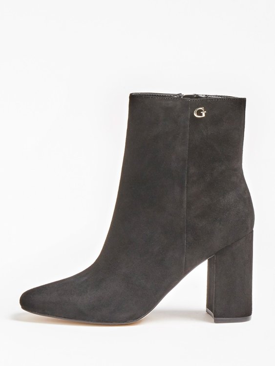 Adelia Suede kotníkové boty – Guess, Černá barva Ženy, Ženy