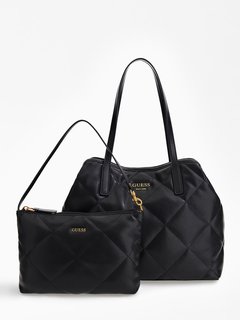Luxusní Vikky kabelka, Černá barva, T/U
