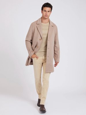 Dressy kabát – Guess, Béžová barva Muži