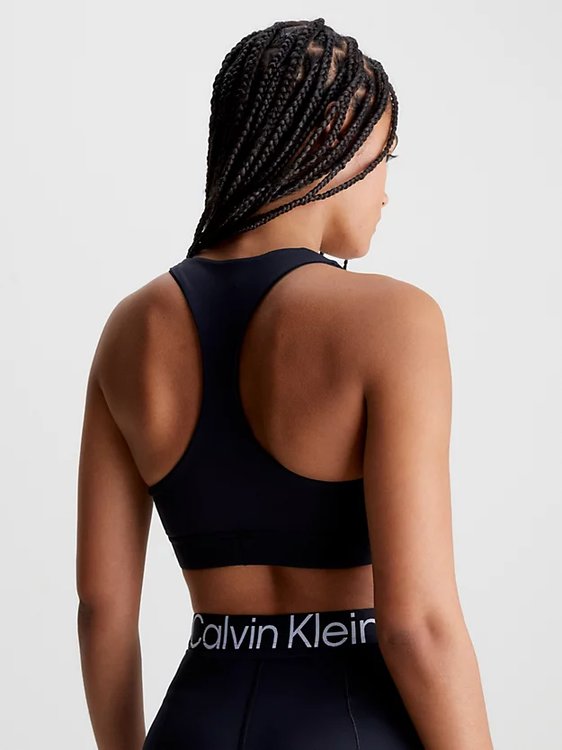 Support podprsenka – Calvin Klein Performance, Černá barva Ženy